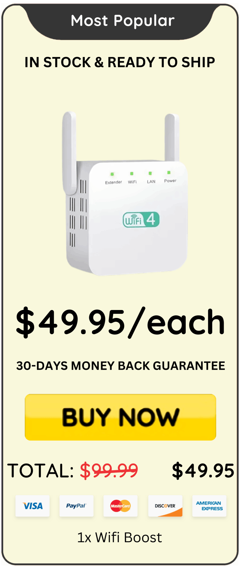 Wifi Boost Price